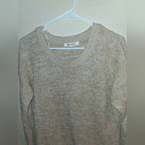 Ripcurl Tan Cris Cross 100% Cotton Knit sweater M - Picture 1 of 4